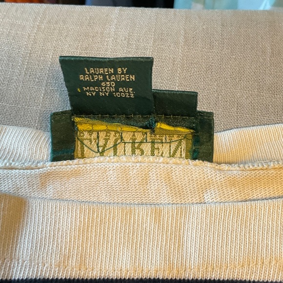 Ralph Lauren Navy and White Striped Blouse - Picture 6 of 7